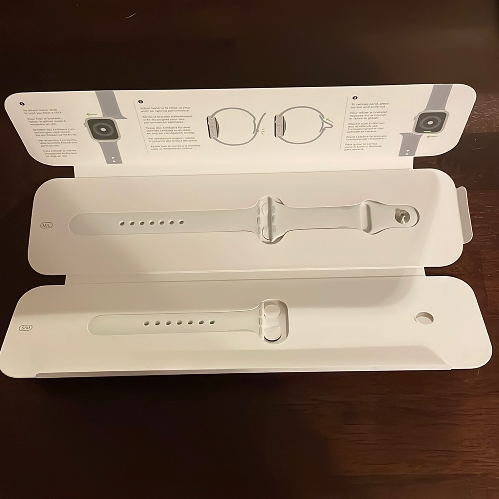 Brand New In Box Apple Watch band, starlight/bright white 40MM watch